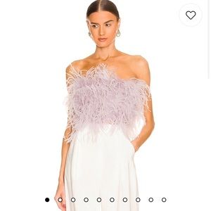 Lamarque Zania Feather Top in Lavender Size M